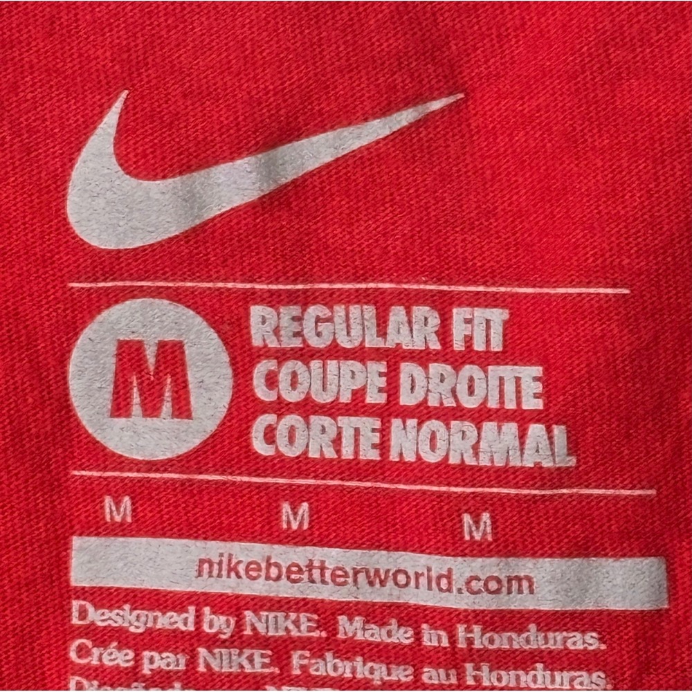 Nike Mens Medium T-Shirt Red Washington Nationals Baseball MLB Graphic Tee - Picture 7 of 9